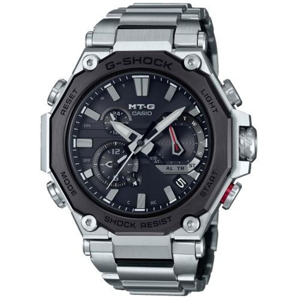 Ανδρικά Ρολόγια Casio G-Shock METAL TWISTED-G DUAL CORE GUARD Μαύρο Ασημί (Ø 50 mm)