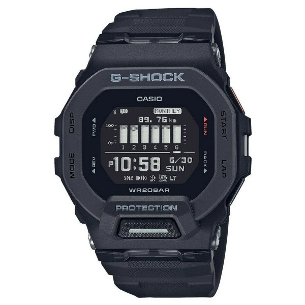 Ανδρικά Ρολόγια Casio G-Shock G-SQUAD STEP TRACKER BLUETOOTH® Μαύρο (Ø 40 mm) (Ø 46 mm)