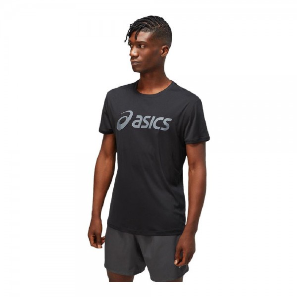 Ανδρική Μπλούζα με Κοντό Μανίκι Asics Core Μαύρο
