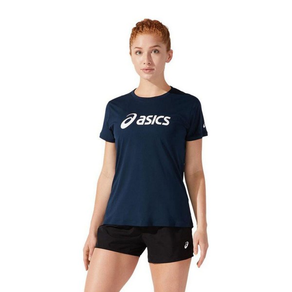 Γυναικεία Μπλούζα με Κοντό Μανίκι Asics Core Ναυτικό Μπλε