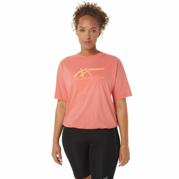 Γυναικεία Μπλούζα με Κοντό Μανίκι Asics Tiger Ροζ