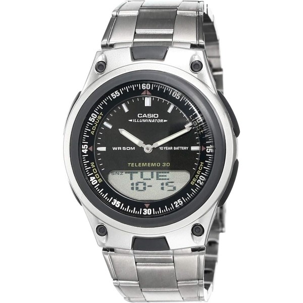 Ανδρικά Ρολόγια Casio Μαύρο Ασημί (Ø 40 mm)