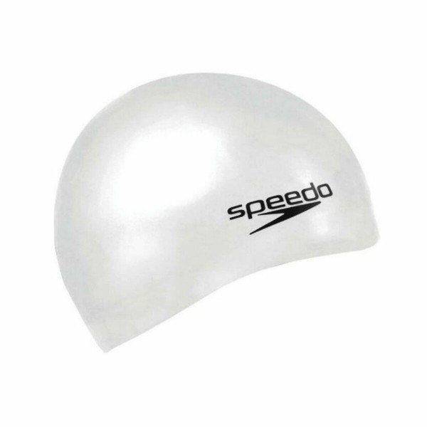 Καπάκι κολύμβησης Speedo PLAIN FLAT Λευκό Σιλικόνη