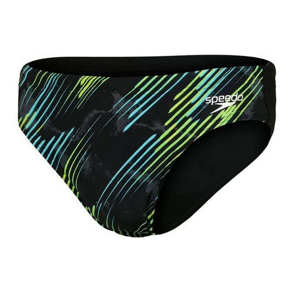 Ανδρικά Μαγιό Speedo Allover 7cm Brief Μαύρο