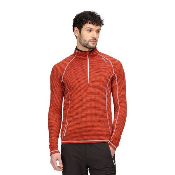 Ανδρική Μπλούζα με Μακρύ Μανίκι Regatta Yonder Half-Zip Πορτοκαλί