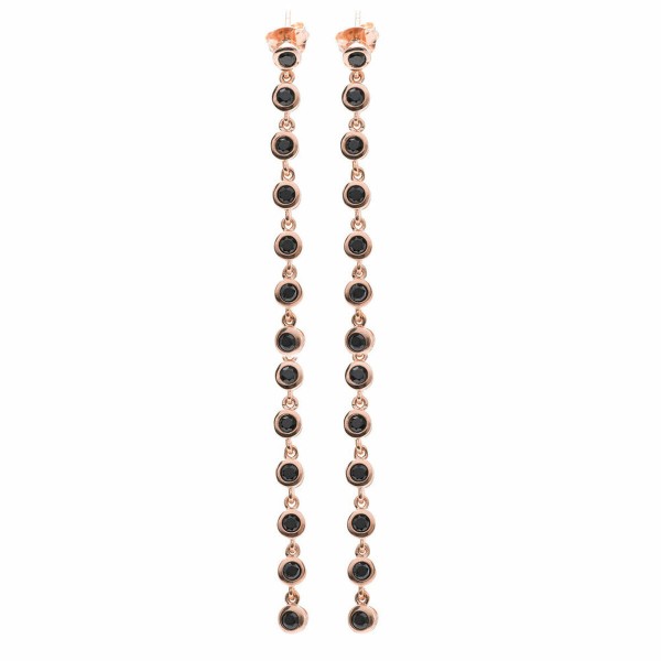 Γυναικεία Σκουλαρίκια Sif Jakobs E1003-BK-RG 10 cm