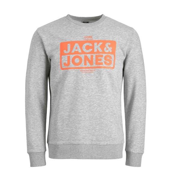 Ανδρικό  Φούτερ χωρίς Κουκούλα Jack & Jones 12219815  Γκρι