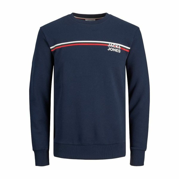 Ανδρικό Φούτερ χωρίς Κουκούλα Jack & Jones  JJATLAS SWEAT CREW NECK 12224602 Ναυτικό Μπλε