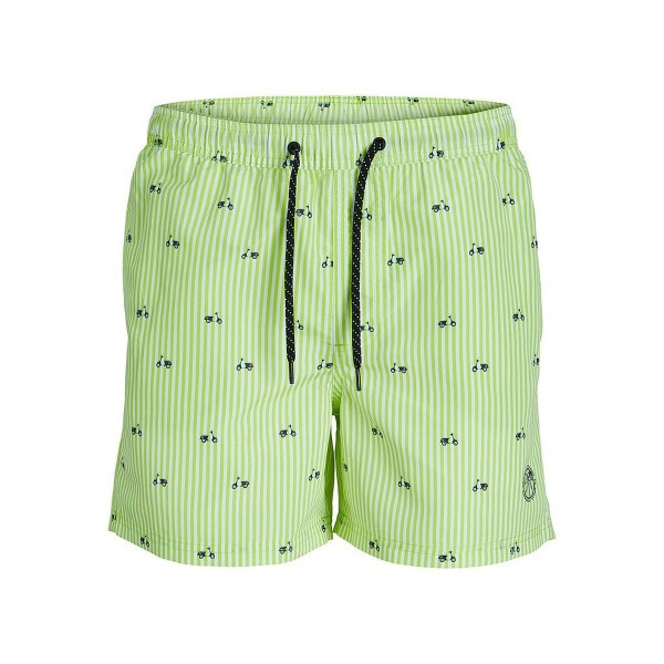 Ανδρικά Μαγιό PSTFIJI JJSWIM MINI STRIPE LY  Jack & Jones 12227350 Πράσινο