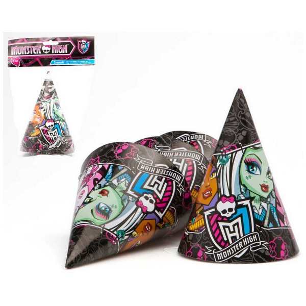 Σετ Γιορτινά Είδη Monster High 4 uds Καπέλο