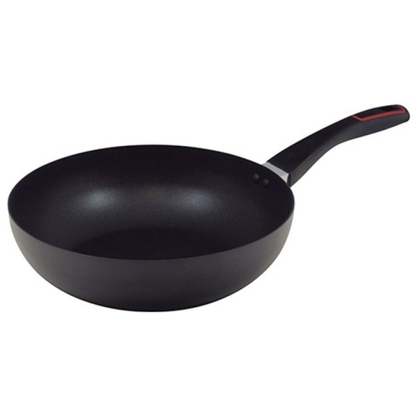 Τηγάνι Wok Renberg Μαύρο black Σφυρηλατημένο Αλουμίνιο (Ø 28 cm)
