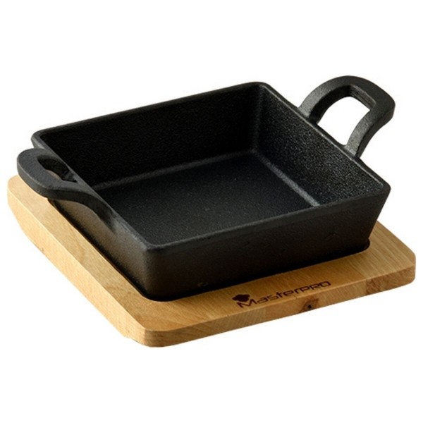 Δίσκος Φούρνου Masterpro Μαύρο Χυτοσίδηρος (12,6 x 18,5 x 3,6 cm)