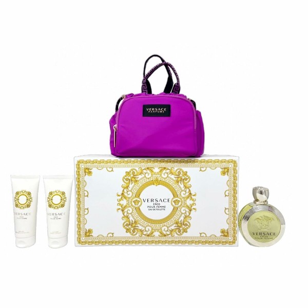 Σετ Γυναικείο Άρωμα Versace Eros pour Femme Eau de Toilette EDT 4 Τεμάχια