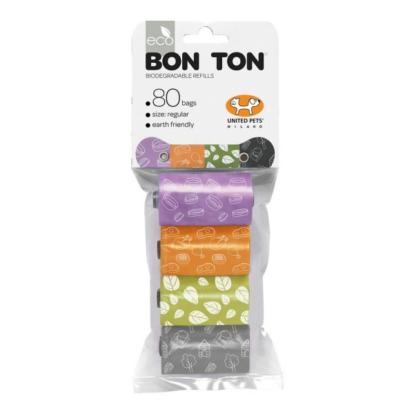 Τσάντες υγιεινής United Pets Bon Ton Regular Σκύλος Ποικιλία χρωμάτων (4 x 20 uds)
