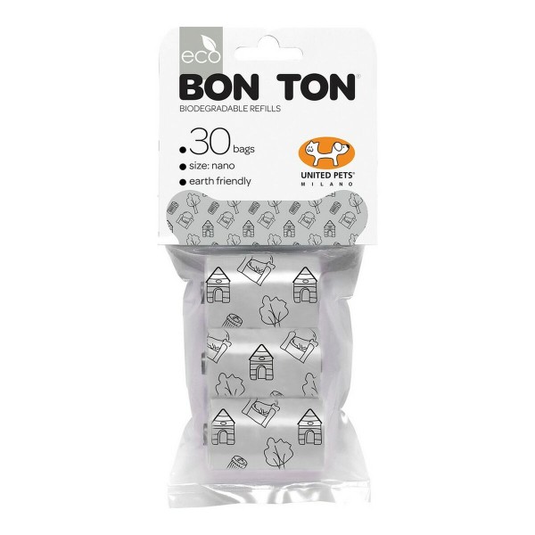 Τσάντες υγιεινής United Pets Bon Ton Nano Σκύλος Λευκό (3 x 10 uds)