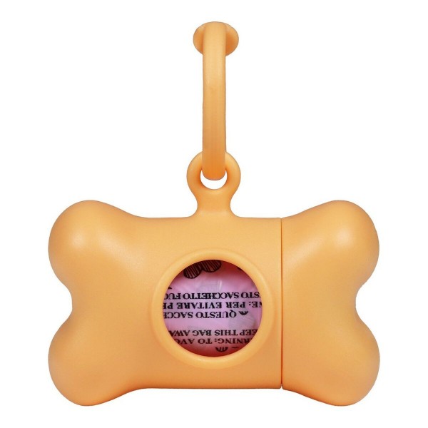 Διανομέας Tσαντών Kατοικίδιων Zώων United Pets Bon Ton Nano Classic Σκύλος Πορτοκαλί Ανακυκλωμένο πλαστικό (6 x 3 x 4 cm)