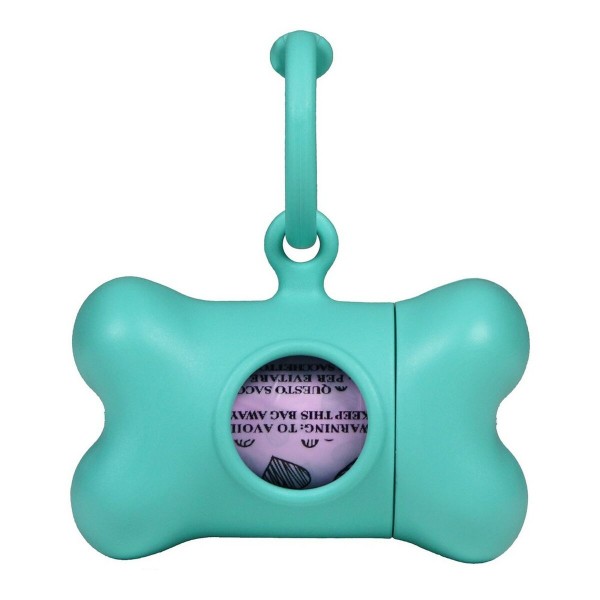 Διανομέας Tσαντών Kατοικίδιων Zώων United Pets Bon Ton Nano Classic Σκύλος Ακουαμαρίνης Ανακυκλωμένο πλαστικό (6 x 3 x 4 cm)