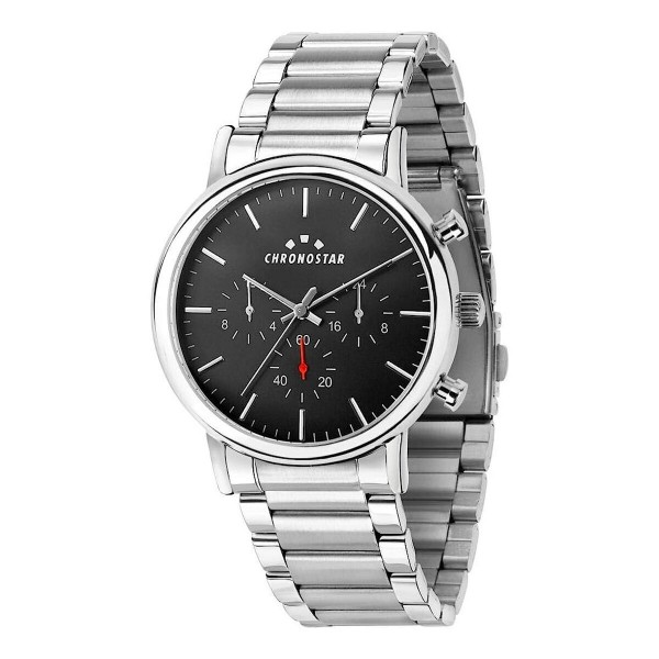 Ανδρικά Ρολόγια Chronostar R3753276005 Μαύρο Ασημί