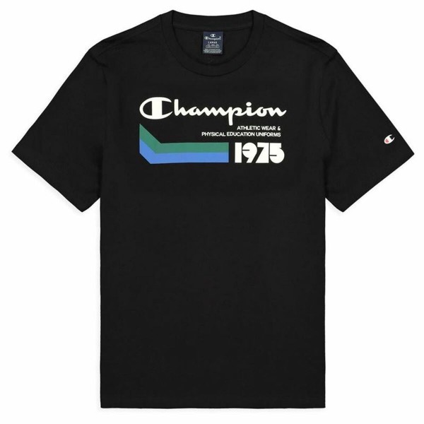 Ανδρική Μπλούζα με Κοντό Μανίκι Champion Athletic Μαύρο