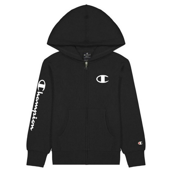 Ανδρικό Aθλητικό Mπουφάν Champion Full Zip Logo Boy Μαύρο