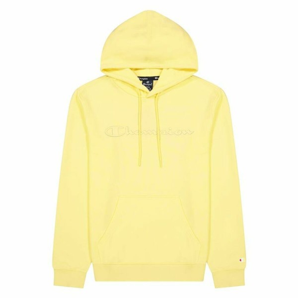 Ανδρικό Φούτερ με Κουκούλα Champion Script Logo Hoodie M Κίτρινο