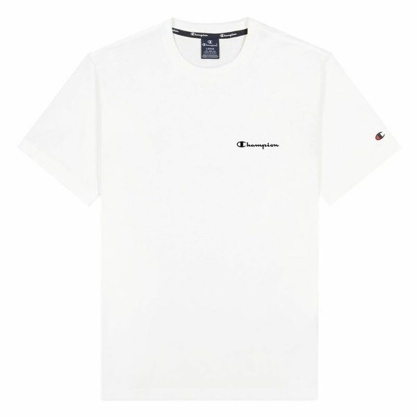 Μπλούζα με Κοντό Μανίκι Champion Crewneck M Λευκό