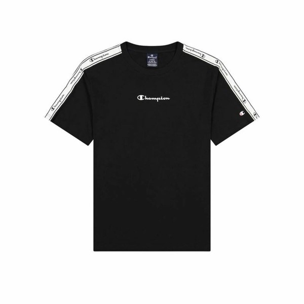 Ανδρική Μπλούζα με Κοντό Μανίκι Champion Crewneck Μαύρο