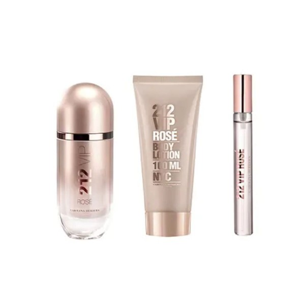 Σετ Γυναικείο Άρωμα Carolina Herrera 212 Vip Rosé 3 Τεμάχια