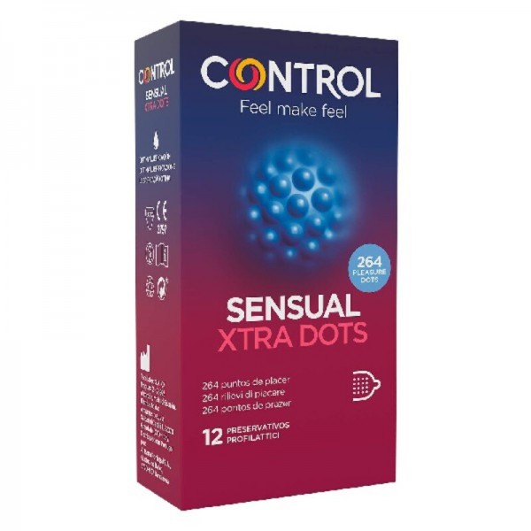 Προφυλακτικά Sensual Xtra Dots Control (12 uds)