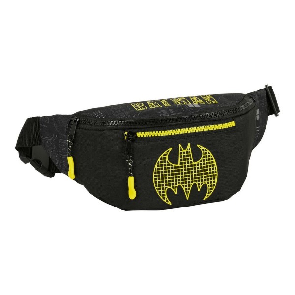 Τσάντα Mέσης Batman Comix Μαύρο Κίτρινο (23 x 12 x 9 cm)