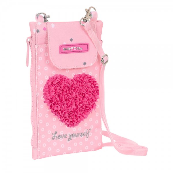 πορτοφόλι Safta Love Yourself Κάλυμμα Κινητού Ροζ