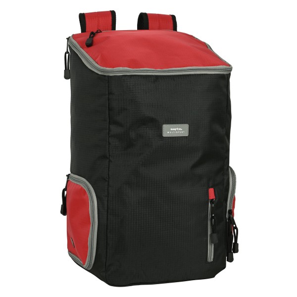 Σακίδιο Safta Multisports Μαύρο Κόκκινο Αθλητισμός 28 x 50 x 22 cm