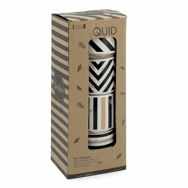 Σετ Φλιτζανιών Quid Apil In Love Κεραμικά 4 Μονάδες (22 cl)