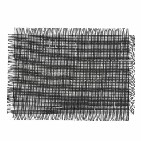 Σουπλά Bidasoa Ikonic Μαύρο PVC (47,5 x 29,5 cm) (Pack 12x)