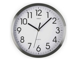 Ρολόι Τοίχου Αλουμίνιο (4,1 x 25 x 25 cm)