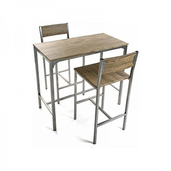 Σετ Τραπέζι με 2 Καρέκλες Versa Ξύλο MDF (45 x 87 x 89 cm)