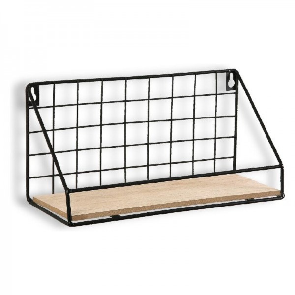 Ράφια Versa 1 Πλέγμα Μέταλλο Ξύλο MDF (10,5 x 14 x 28,5 cm)