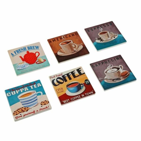 Σουβέρ Versa Cofee (10 x 10 cm) (6 Τεμάχια) Σουβέρ Versa Cofee (10 x 10 cm) (6 Τεμάχια)