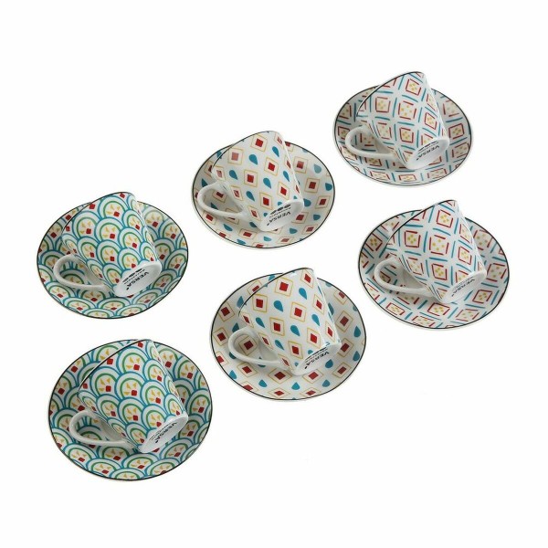 Σετ Φλιτζανιών με Πιατάκια Versa Hilda Πορσελάνη (12 pcs)