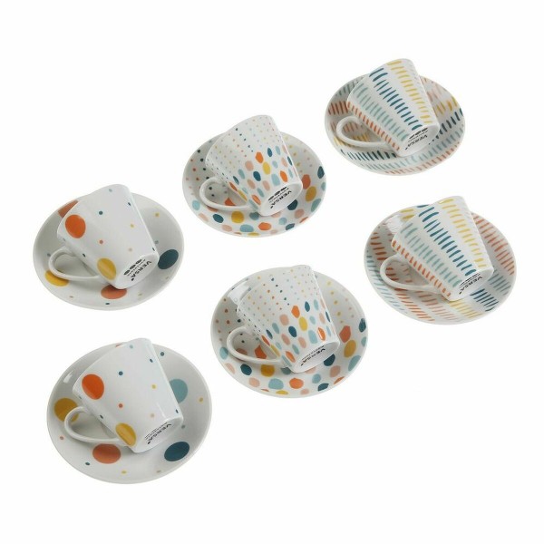 Σετ Φλιτζανιών με Πιατάκια Versa Calista Πορσελάνη (12 pcs)