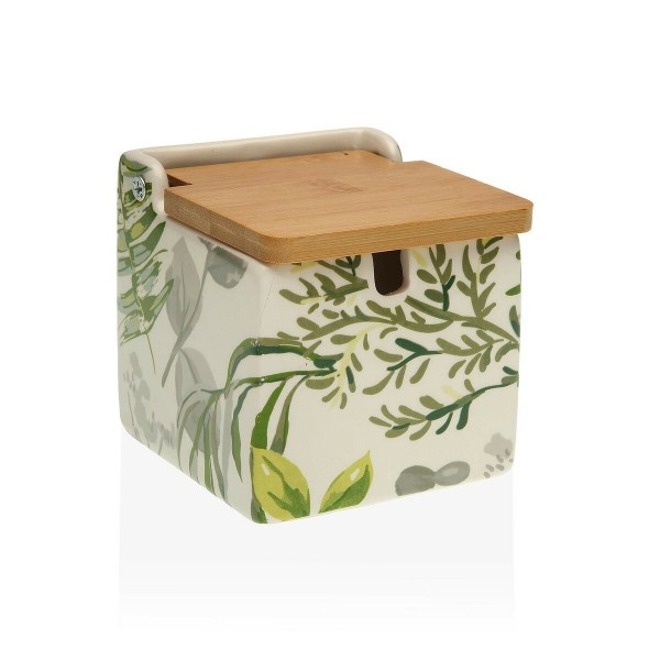 Δοχείο για Ζάχαρη Versa Lime Κεραμικά (9 x 9 x 9 cm)