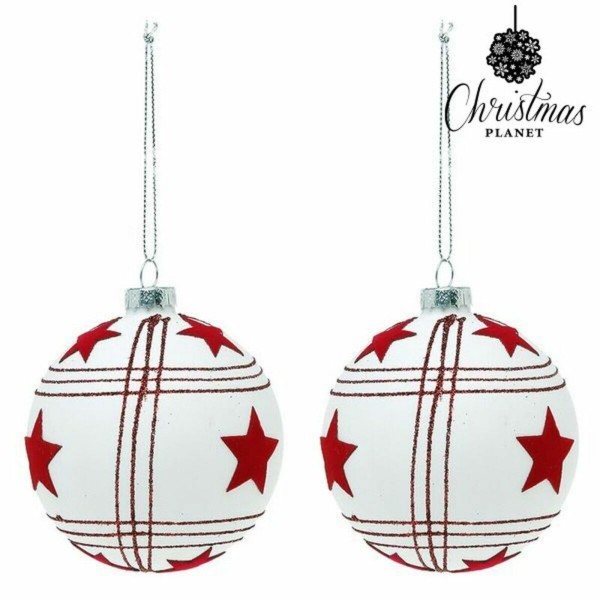 Χριστουγεννιάτικες μπάλες 8 cm (2 uds)