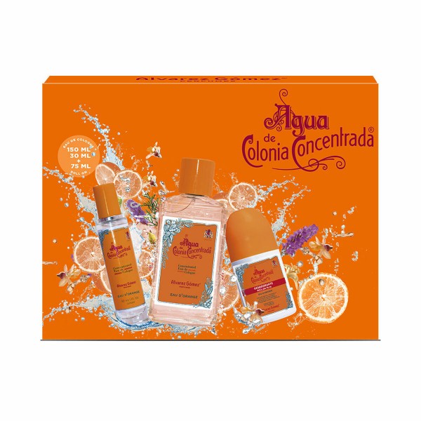 Σετ Για άνδρες και γυναίκες Άρωμα Alvarez Gomez Agua de Colonia Concentrada Eau dOrange 3 Τεμάχια