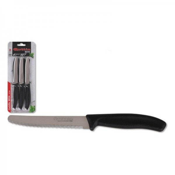 Σετ Μαχαιριών Quttin Μαύρο (6 pcs)