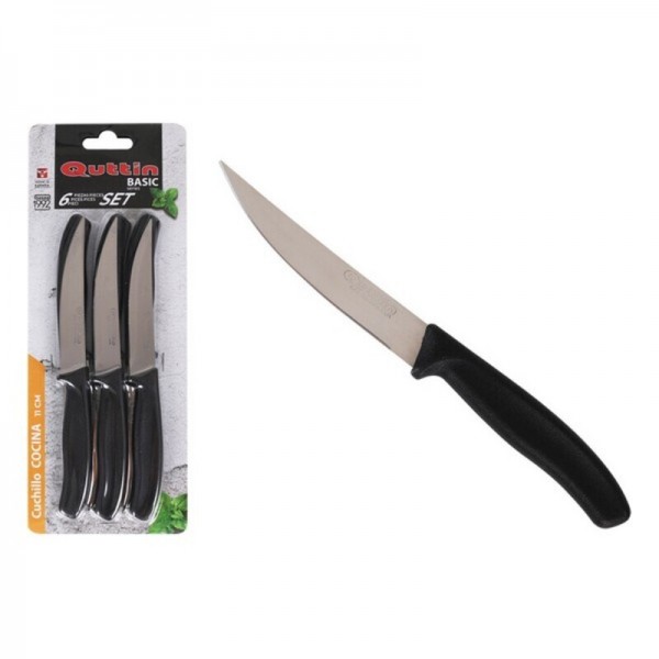 Σετ Μαχαιριών Quttin Μαύρο (6 pcs)