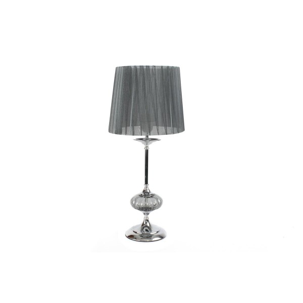 Επιτραπέζιο Φωτιστικό DKD Home Decor 25 x 55 x 10 cm Κρυστάλλινο Γκρι Μέταλλο