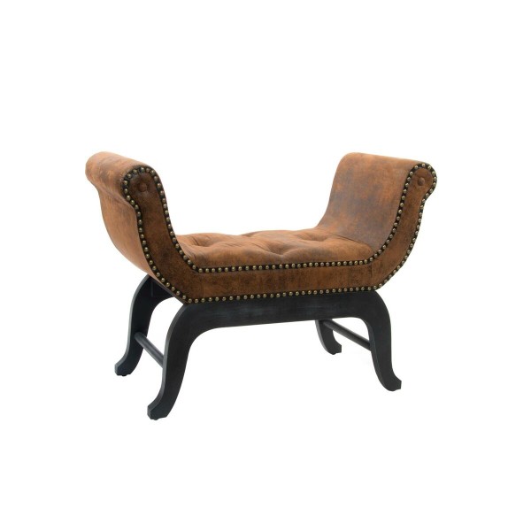 Σκαμπό DKD Home Decor   Καφέ PU (90 x 41 x 67 cm)