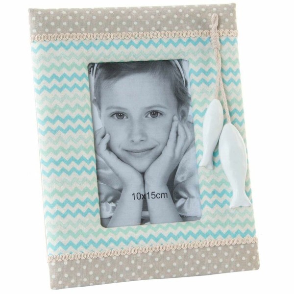 Κορνίζα DKD Home Decor S3021839 Ξύλο πολυεστέρας Μεσογείακός (10 x 15 cm)
