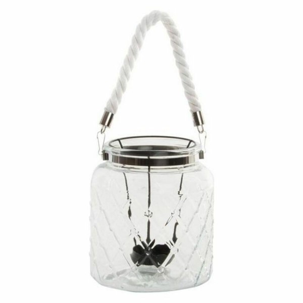 Πολύφωτο DKD Home Decor βαμβάκι Κρυστάλλινο Χάλυβας Σίδερο (16 x 18 cm)