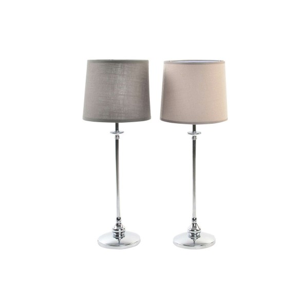 Επιτραπέζιο Φωτιστικό DKD Home Decor Μέταλλο λινό (20 x 20 x 55 cm) (x2)